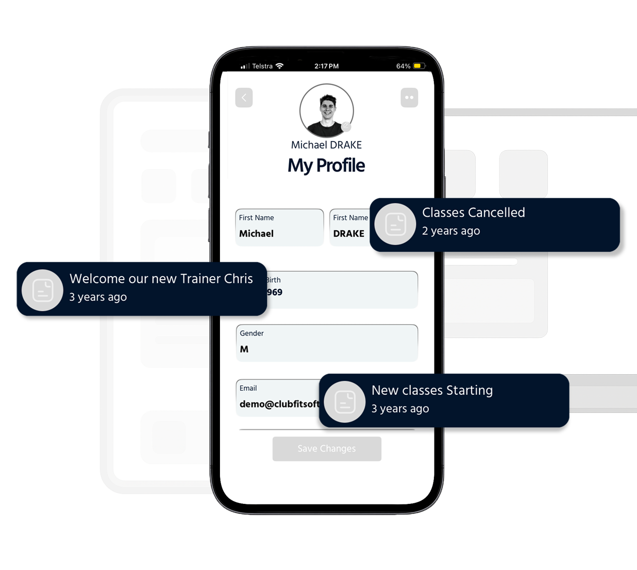 Mobile App for Fitness Clubs